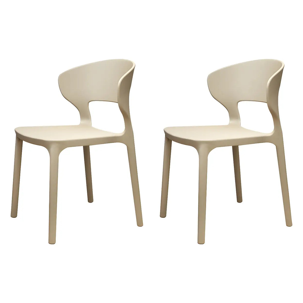 Open Low Back Armless Dining Side Chair in Multi-Color Image - 46