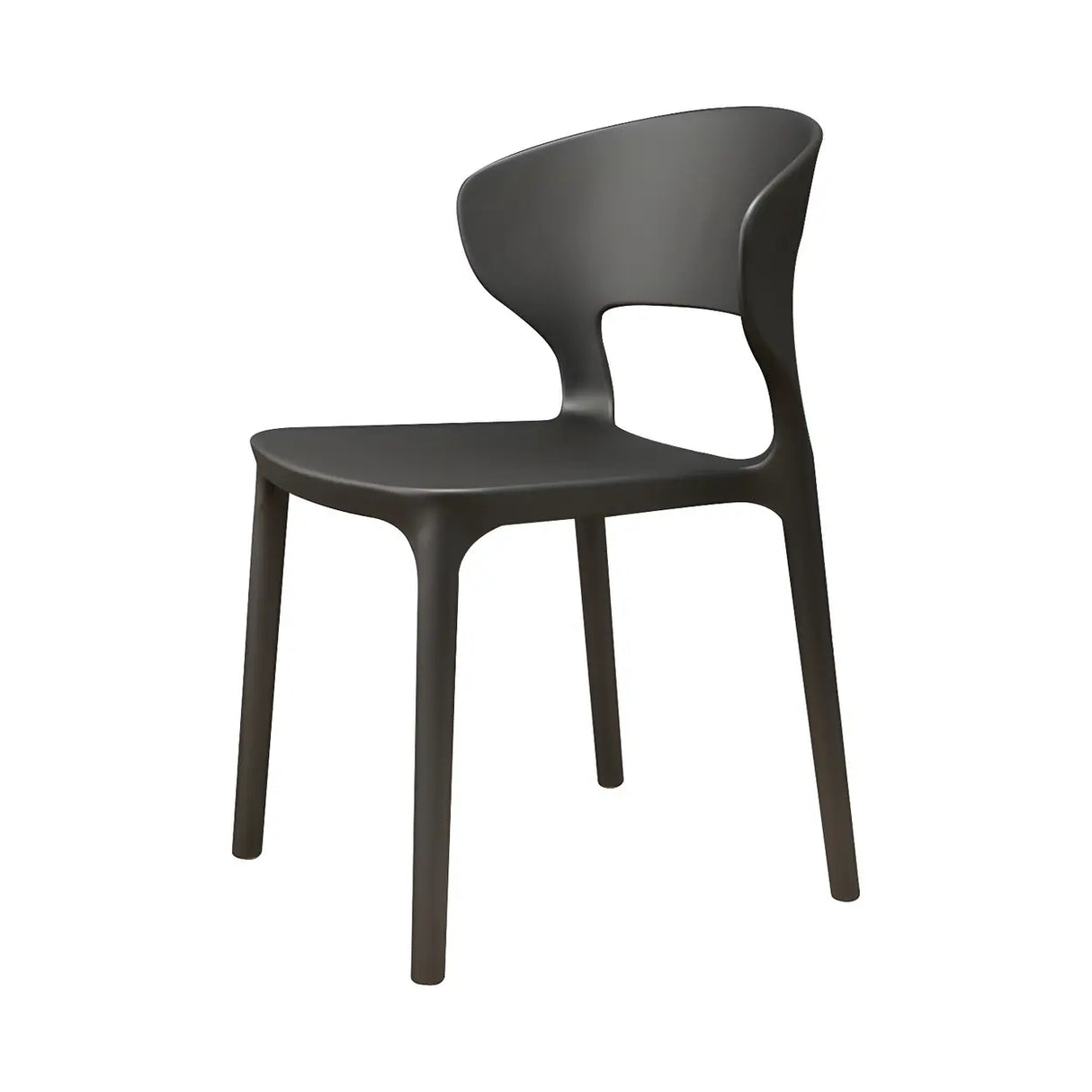 Open Low Back Armless Dining Side Chair in Multi-Color Image - 10