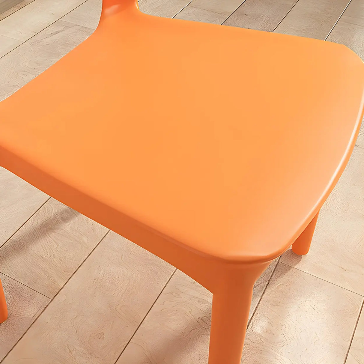 Open Low Back Armless Dining Side Chair in Multi-Color Image - 12