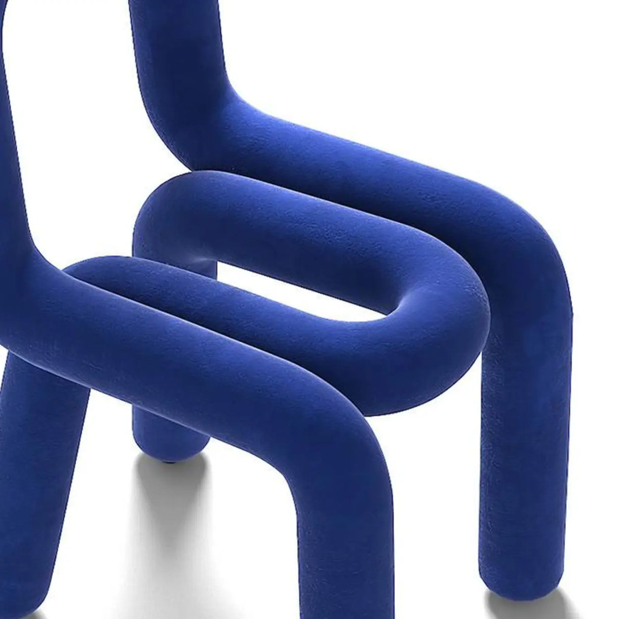 Open Unique Shaped Armless Upholstered Dining Chairs Image - 16