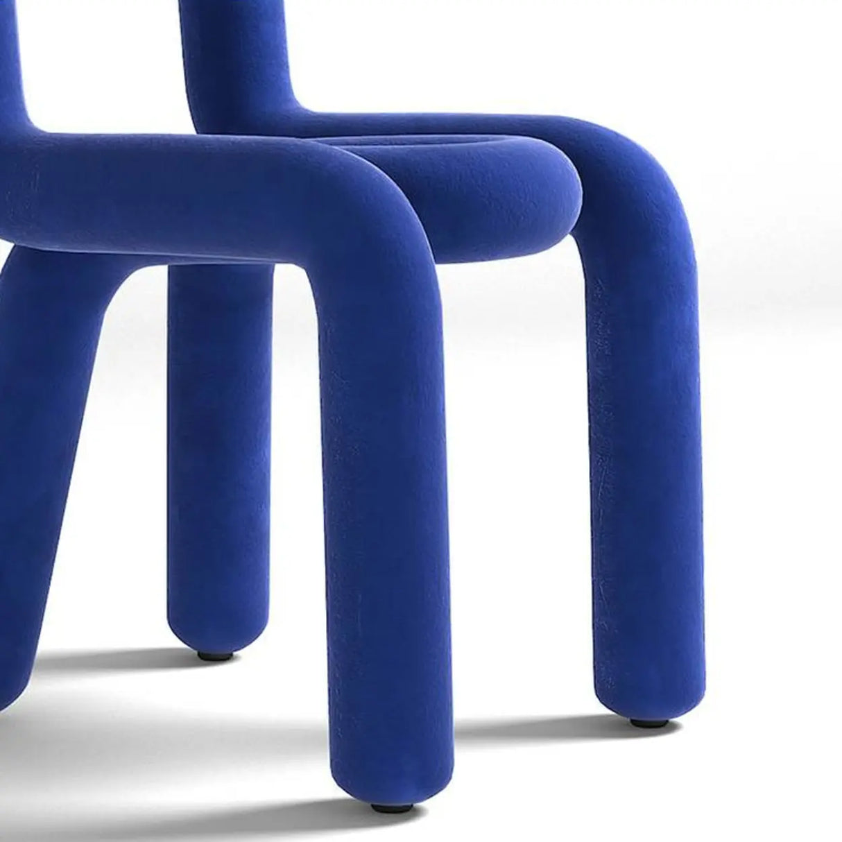 Open Unique Shaped Armless Upholstered Dining Chairs Image - 20