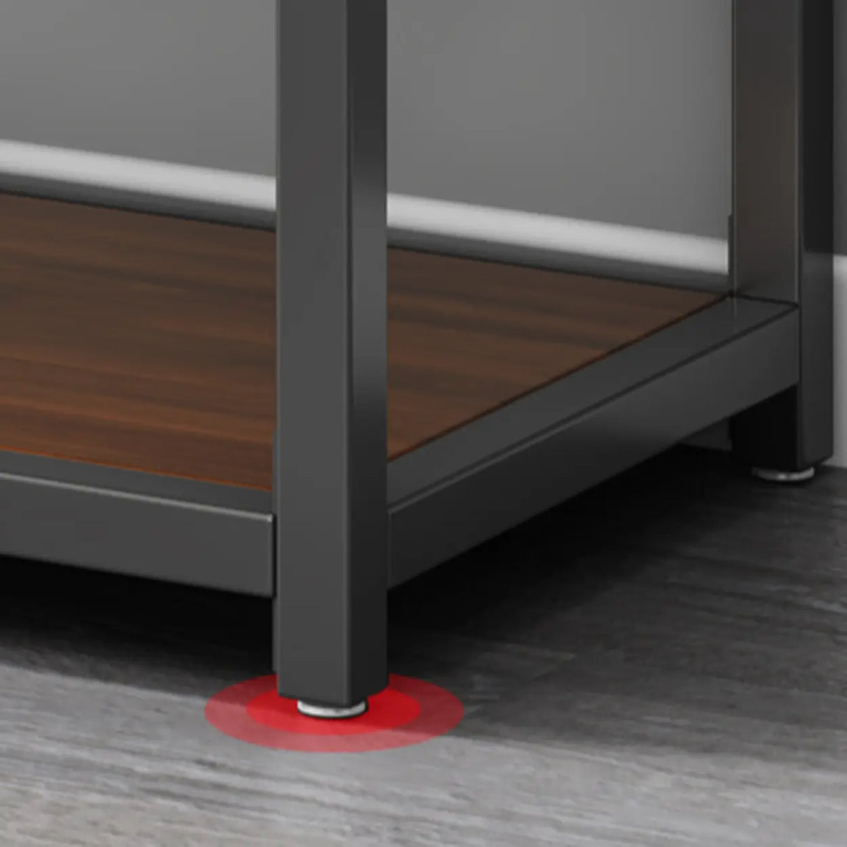 Open Wardrobe Black Metal Frame Coat Rack with Shelves Image - 8