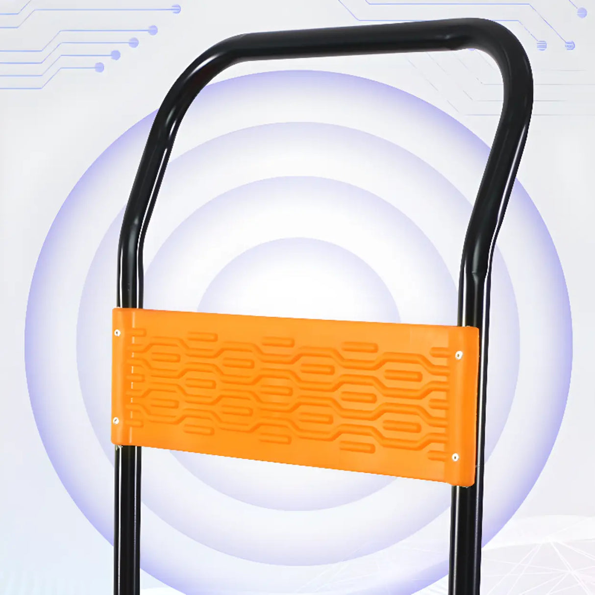 Orange Flat Narrow Width Height Standard Utility Cart Image - 3