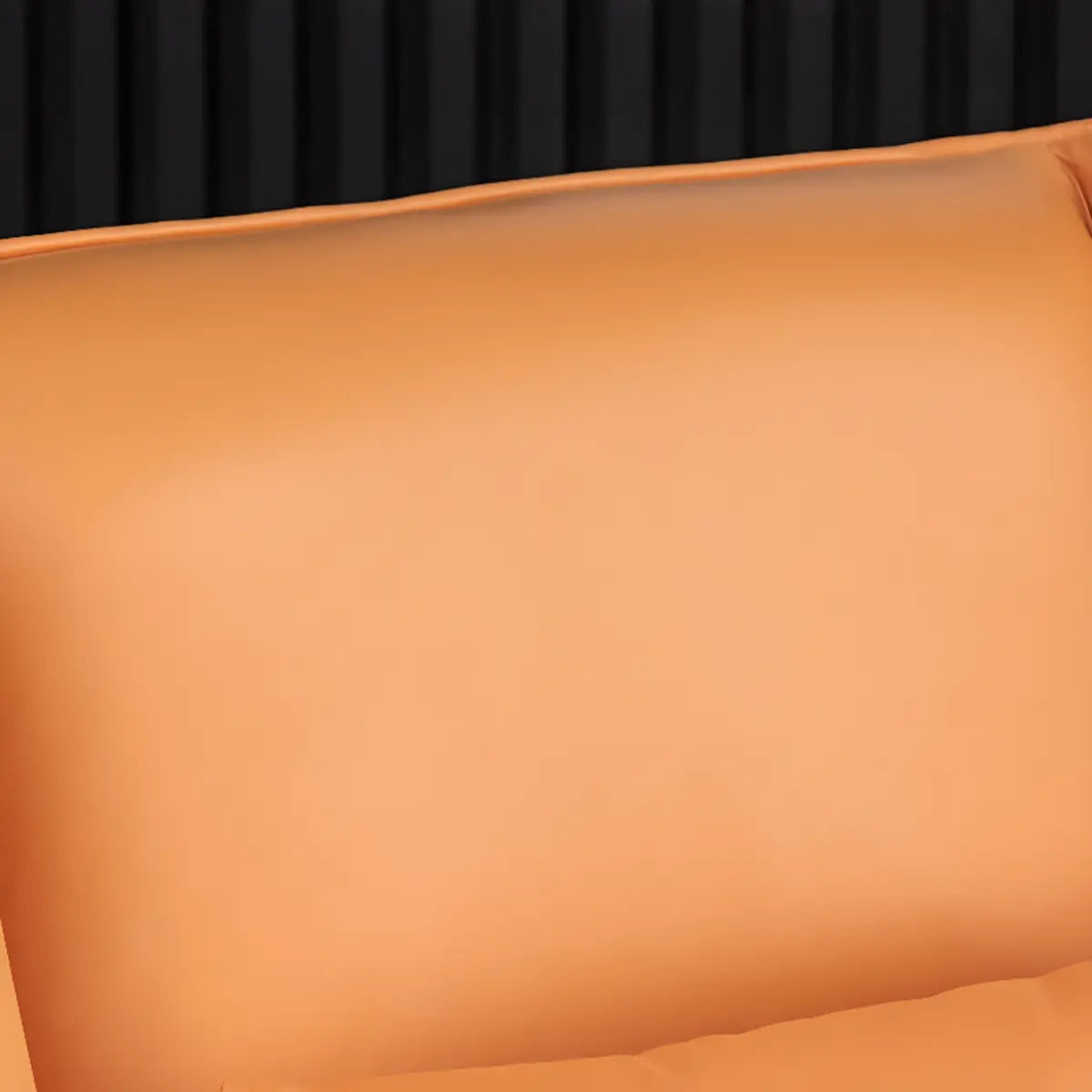 Orange Pillow Back Four Legs Accent Chair with Footrest Image - 12