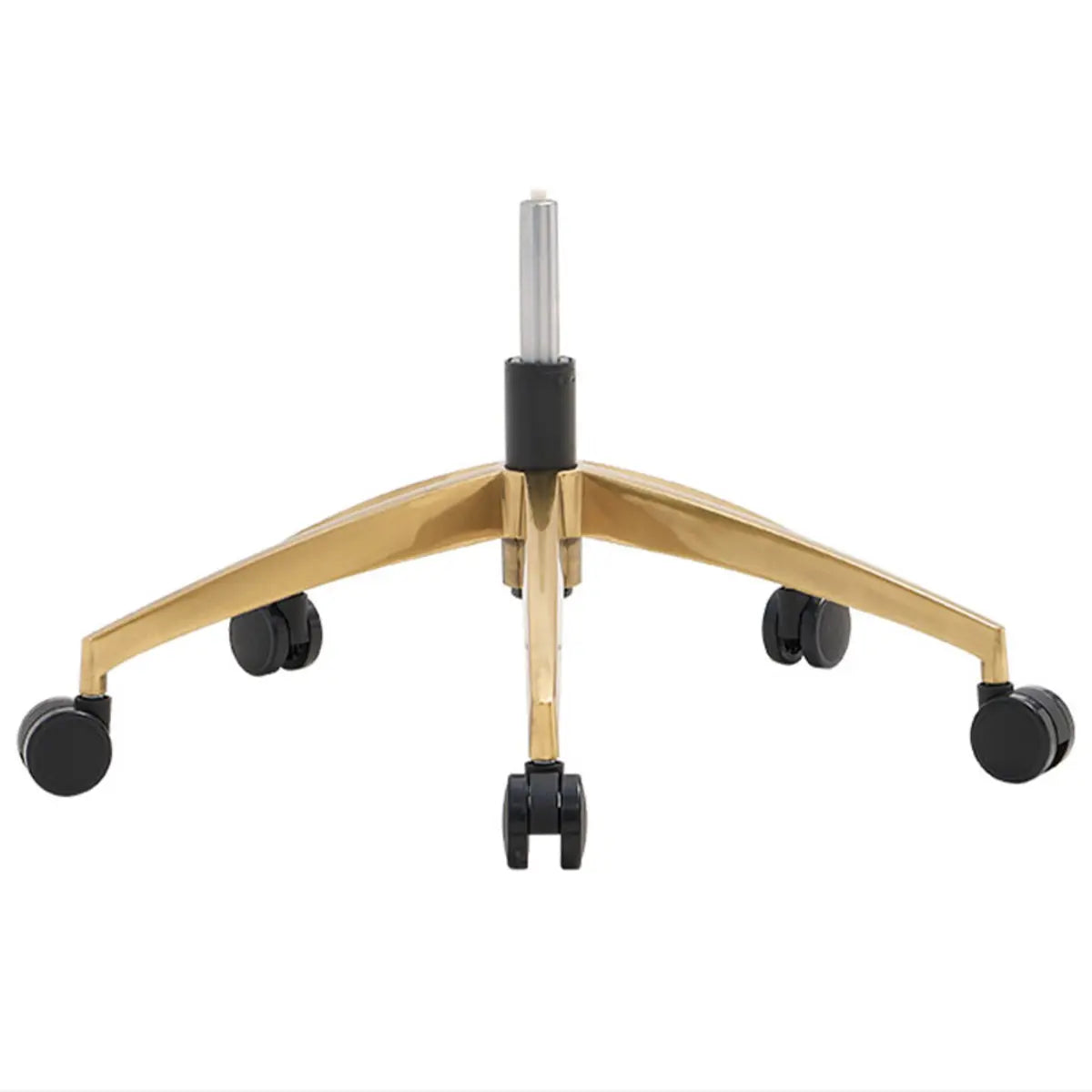 Orange Swivel Leather Adjustable Office Chair with Arms Image - 11