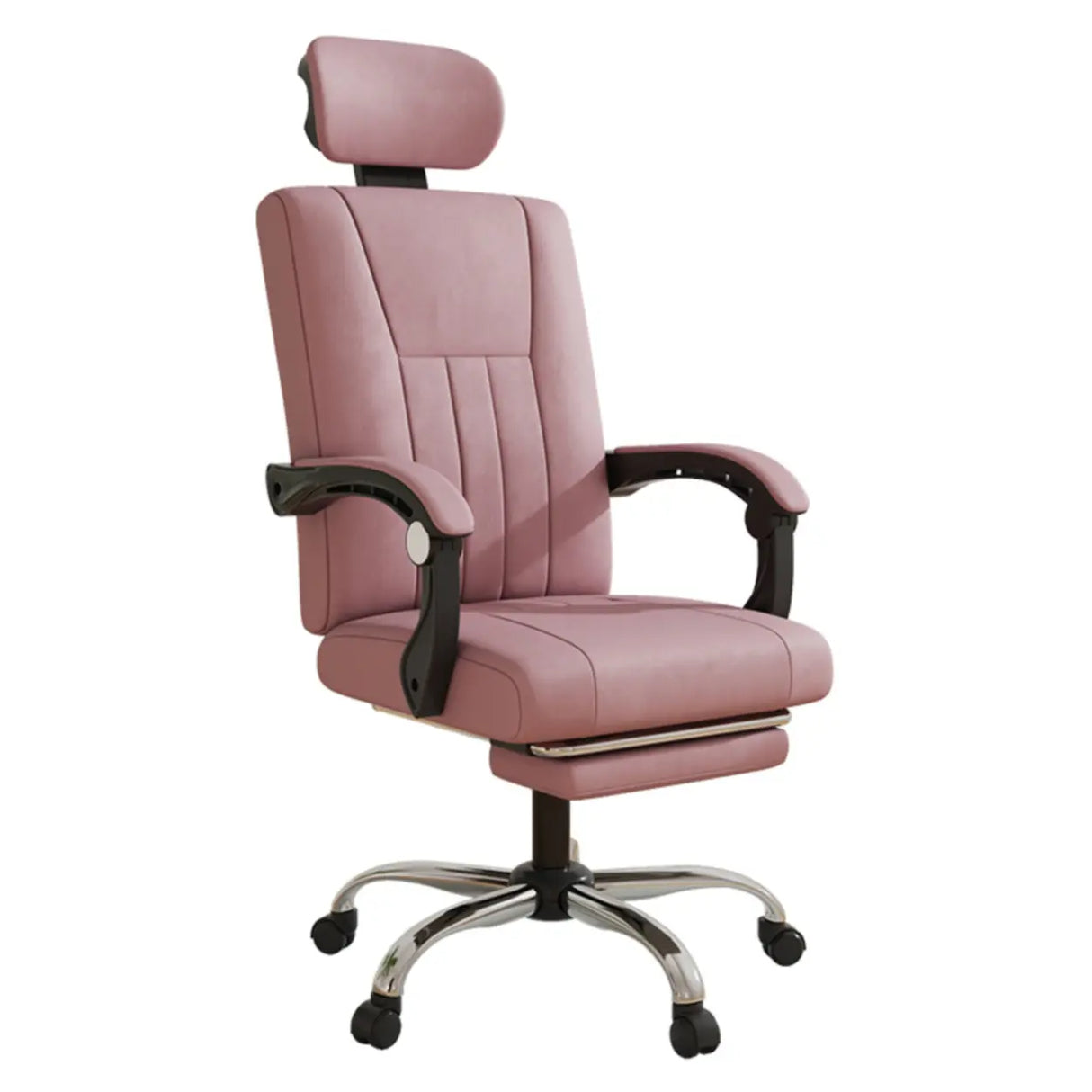 Orange Swivel Recliner Adjustable Ergonomic Office Chair Image - 10
