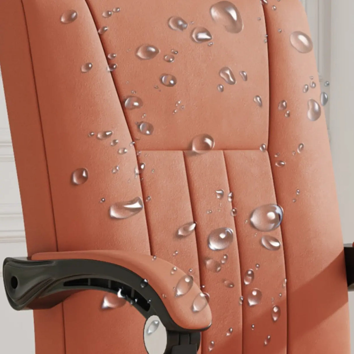 Orange Swivel Recliner Adjustable Ergonomic Office Chair Image - 16