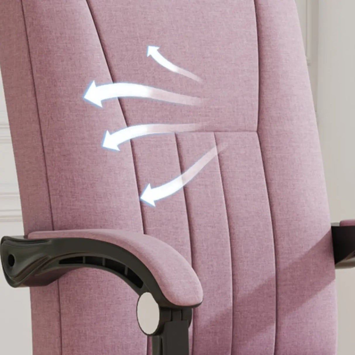 Orange Swivel Recliner Adjustable Ergonomic Office Chair Image - 8