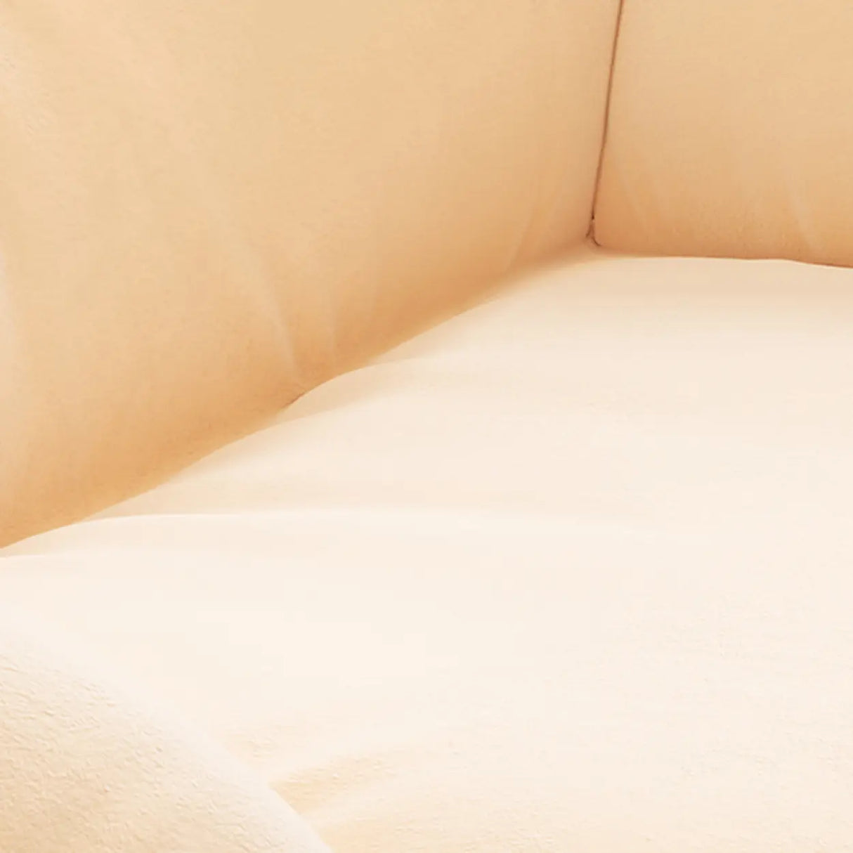 Orange Upholstered Wood Leg Small Height Rocking Chair Image - 12