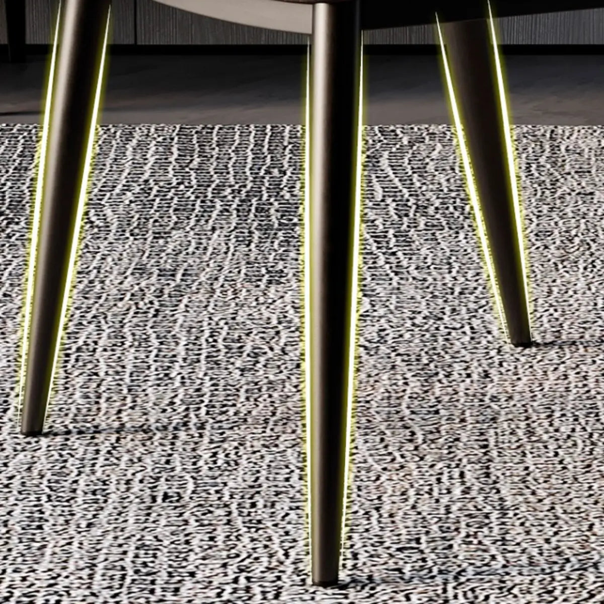 Orange Wingback Faux Leather Upholstered Dining Chair Image - 17