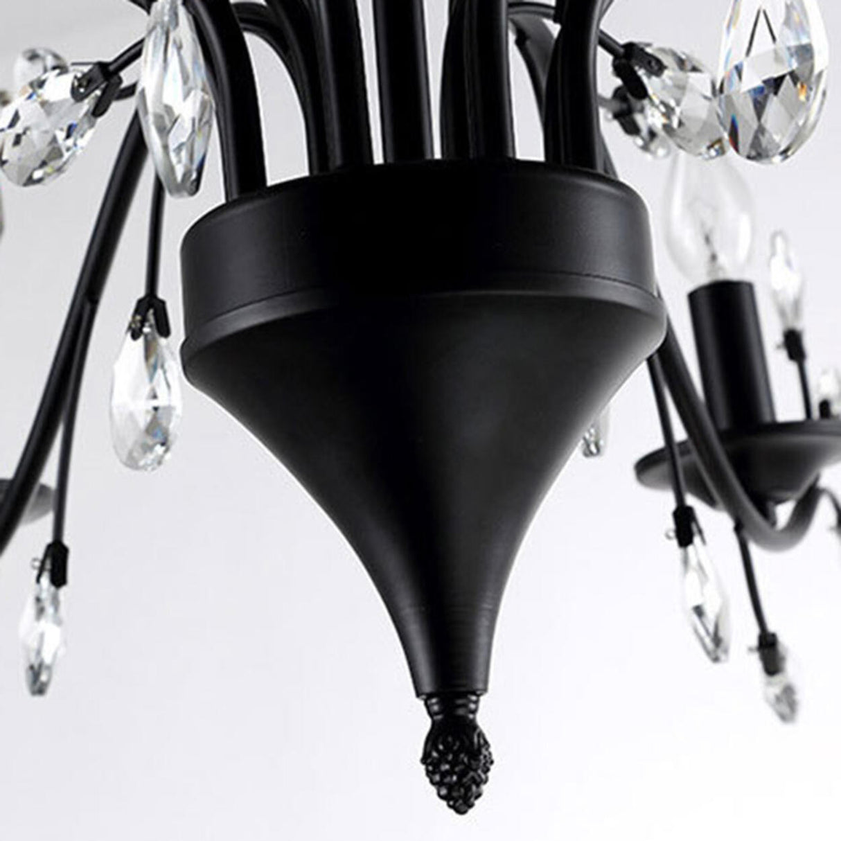 Organic Art Deco Branch Tree Candle Crystal Chandelier Image - 24