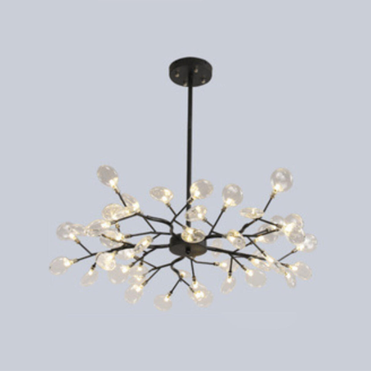 Organic Gold Branch Sputnik Acrylic Chandelier Image - 16