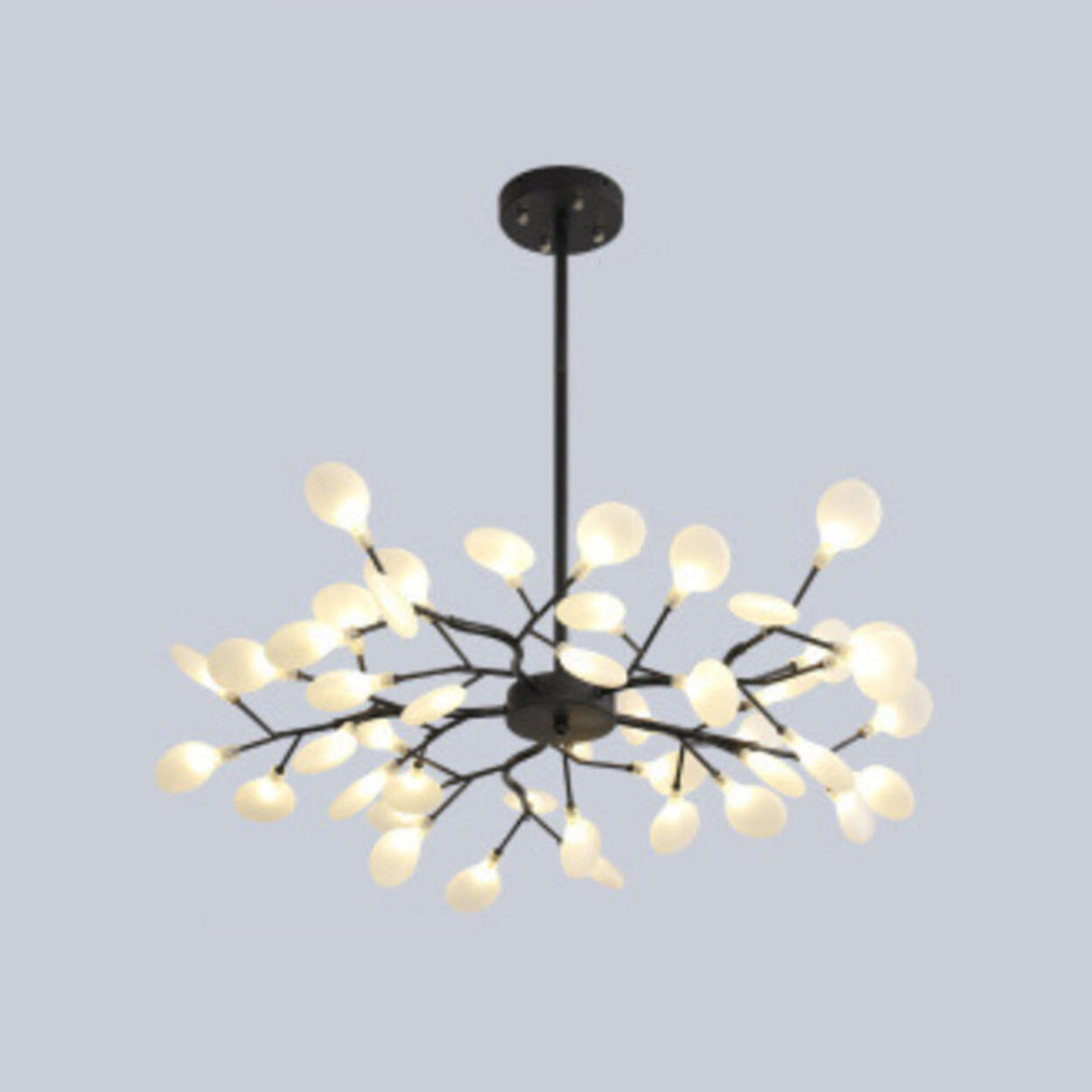 Organic Gold Branch Sputnik Acrylic Chandelier Image - 18