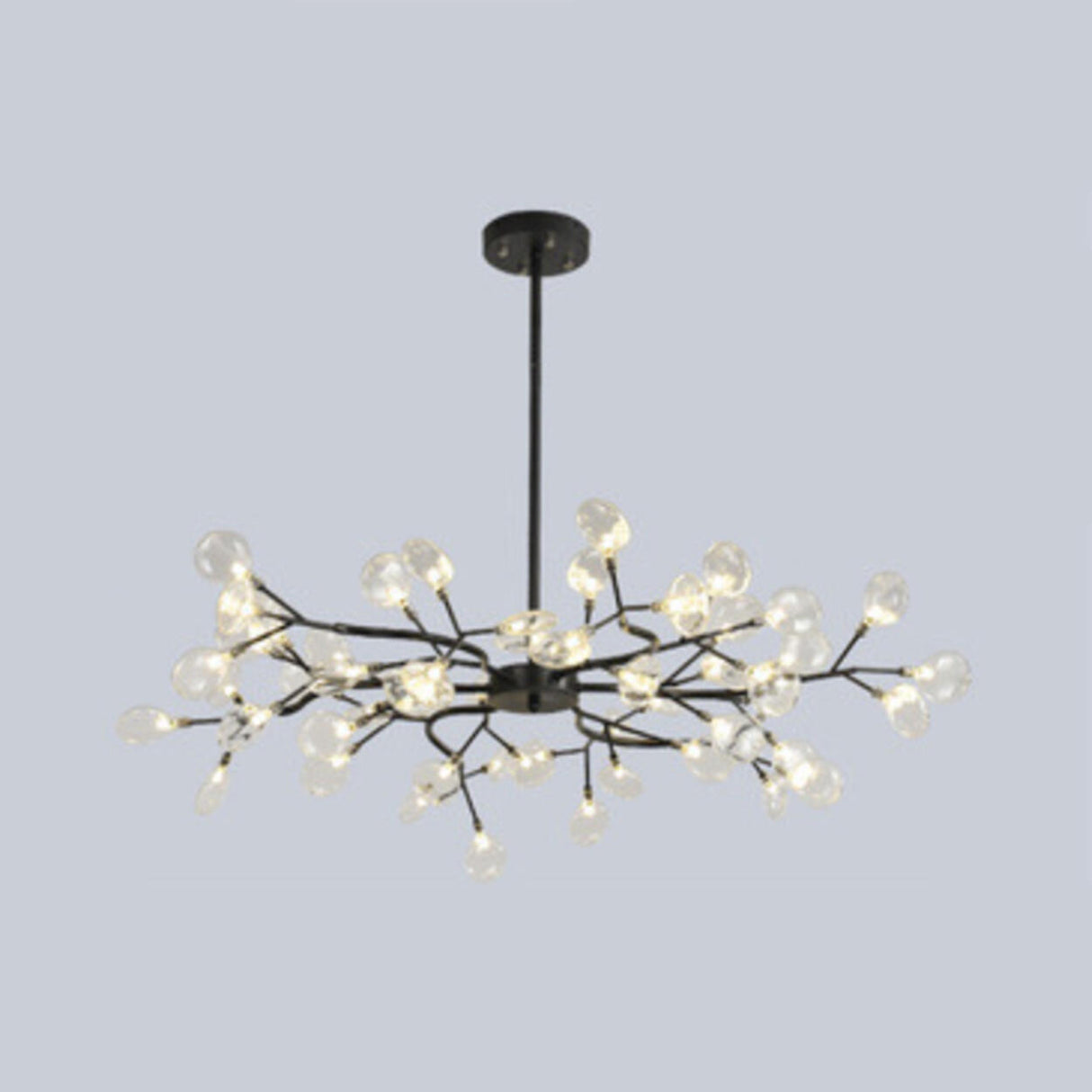 Organic Gold Branch Sputnik Acrylic Chandelier Image - 28