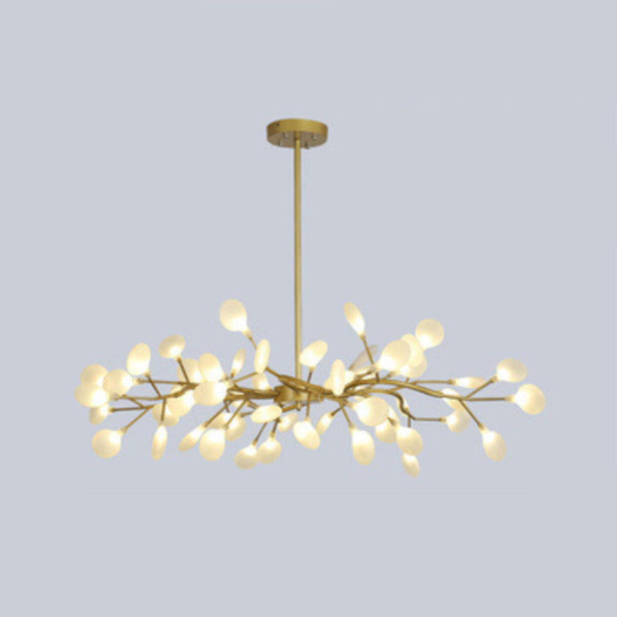 Organic Gold Branch Sputnik Acrylic Chandelier Image - 32