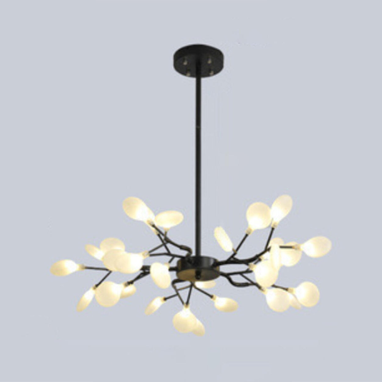 Organic Gold Branch Sputnik Acrylic Chandelier Image - 5