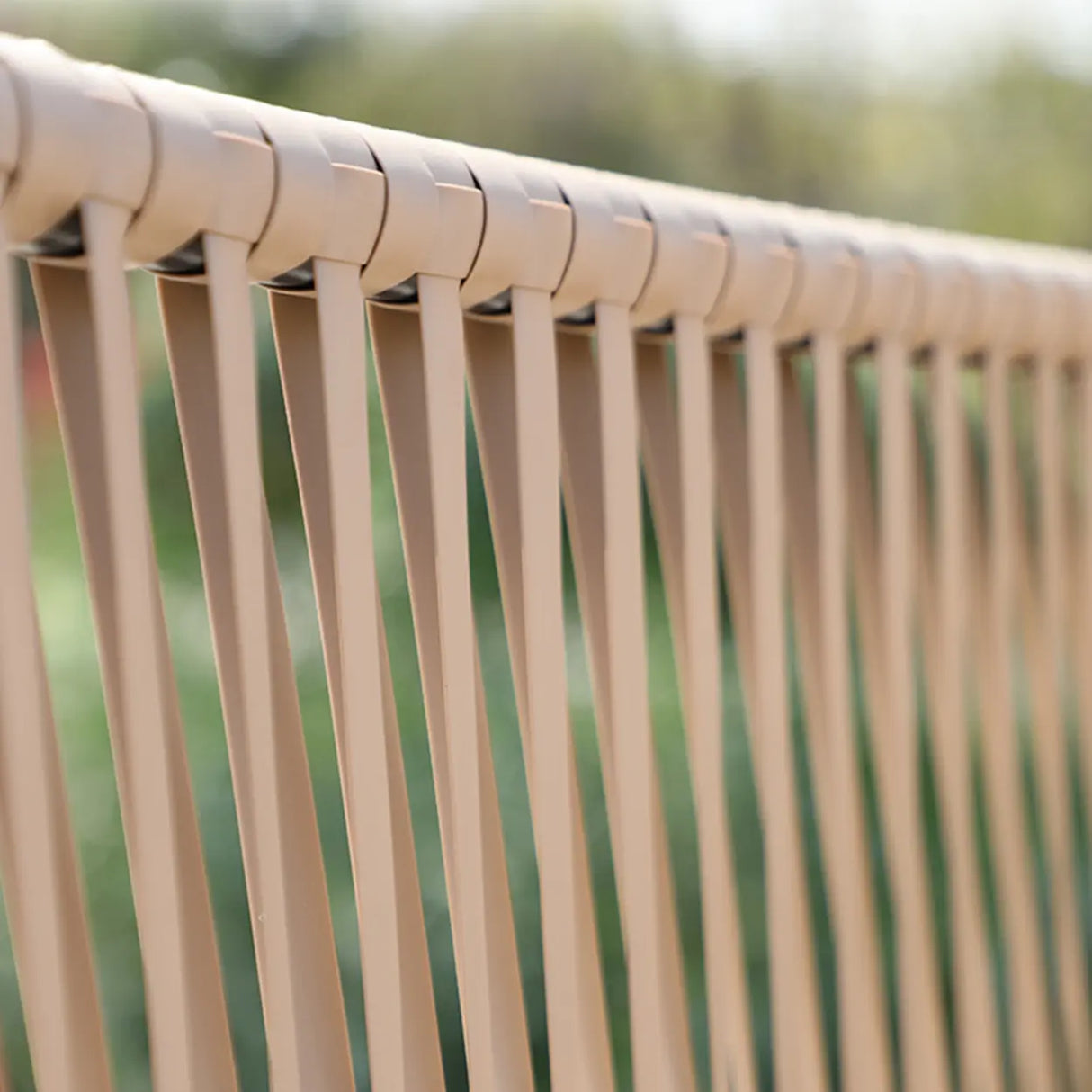 Outdoor Beige Wicker Upholstered Sofa Set with Cushions Image - 4