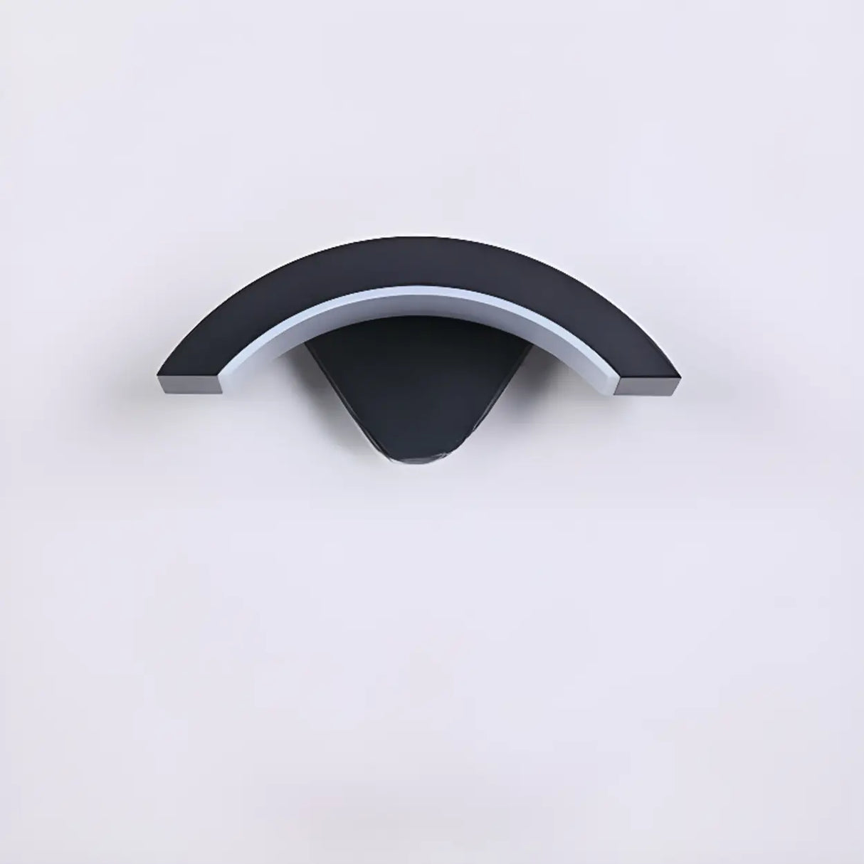 Outdoor Black Curved Arch Waterproof Wall Sconce Image - 11