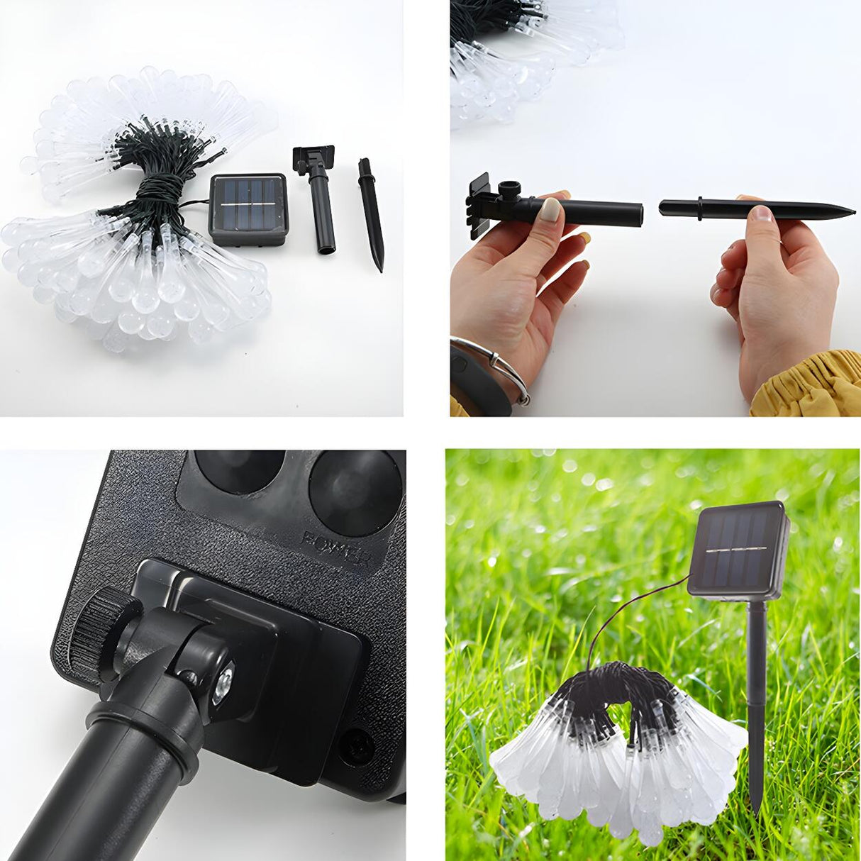 Outdoor Clear Teardrop Christmas LED String Lights Image - 14