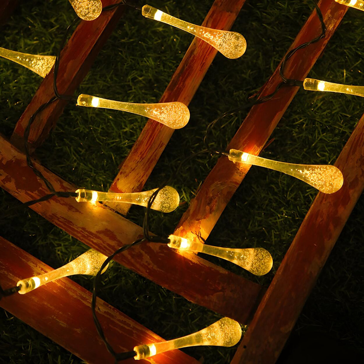 Outdoor Clear Teardrop Christmas LED String Lights Image - 20