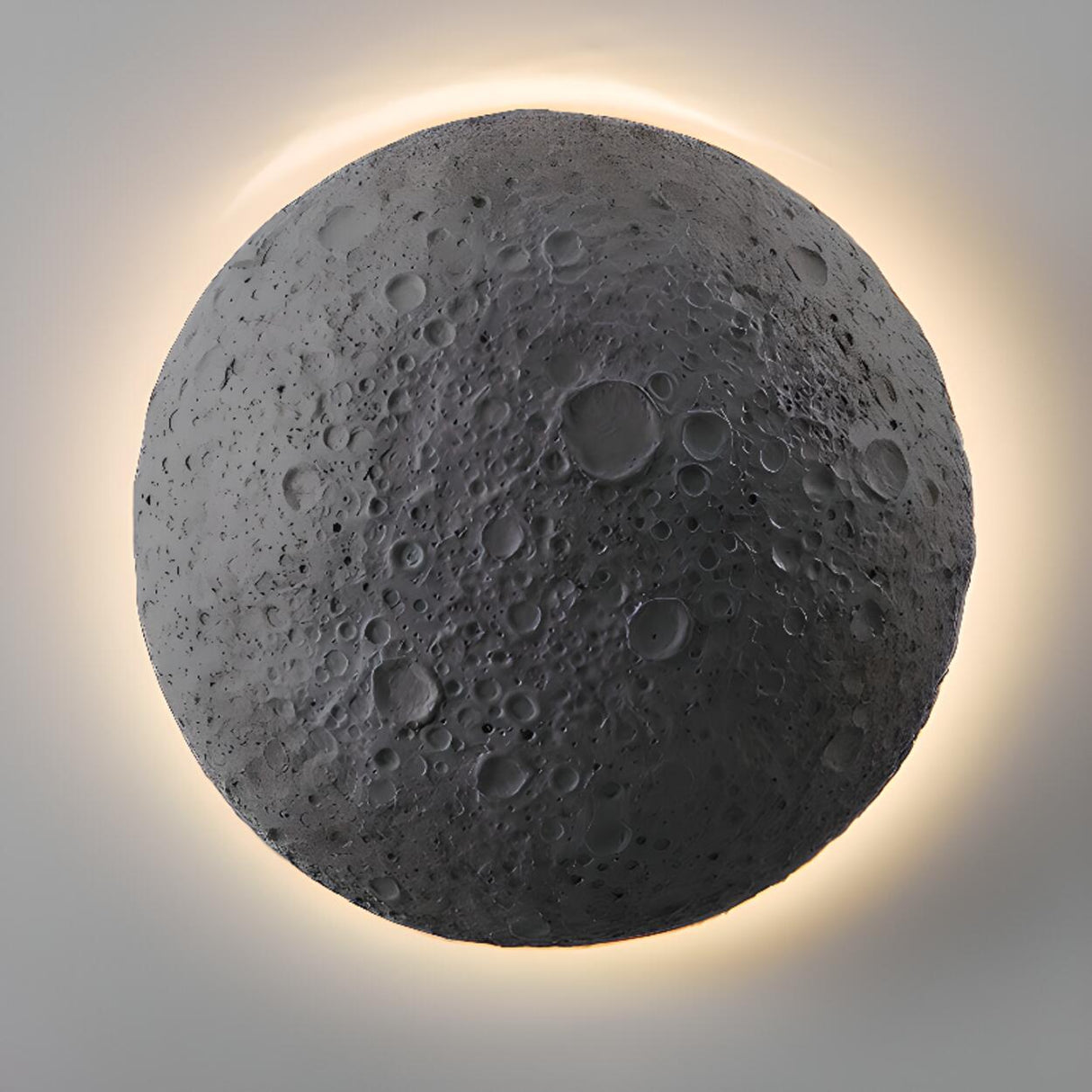 Outdoor Grey Waterproof LED Metal Moon Wall Lamp Image - 11