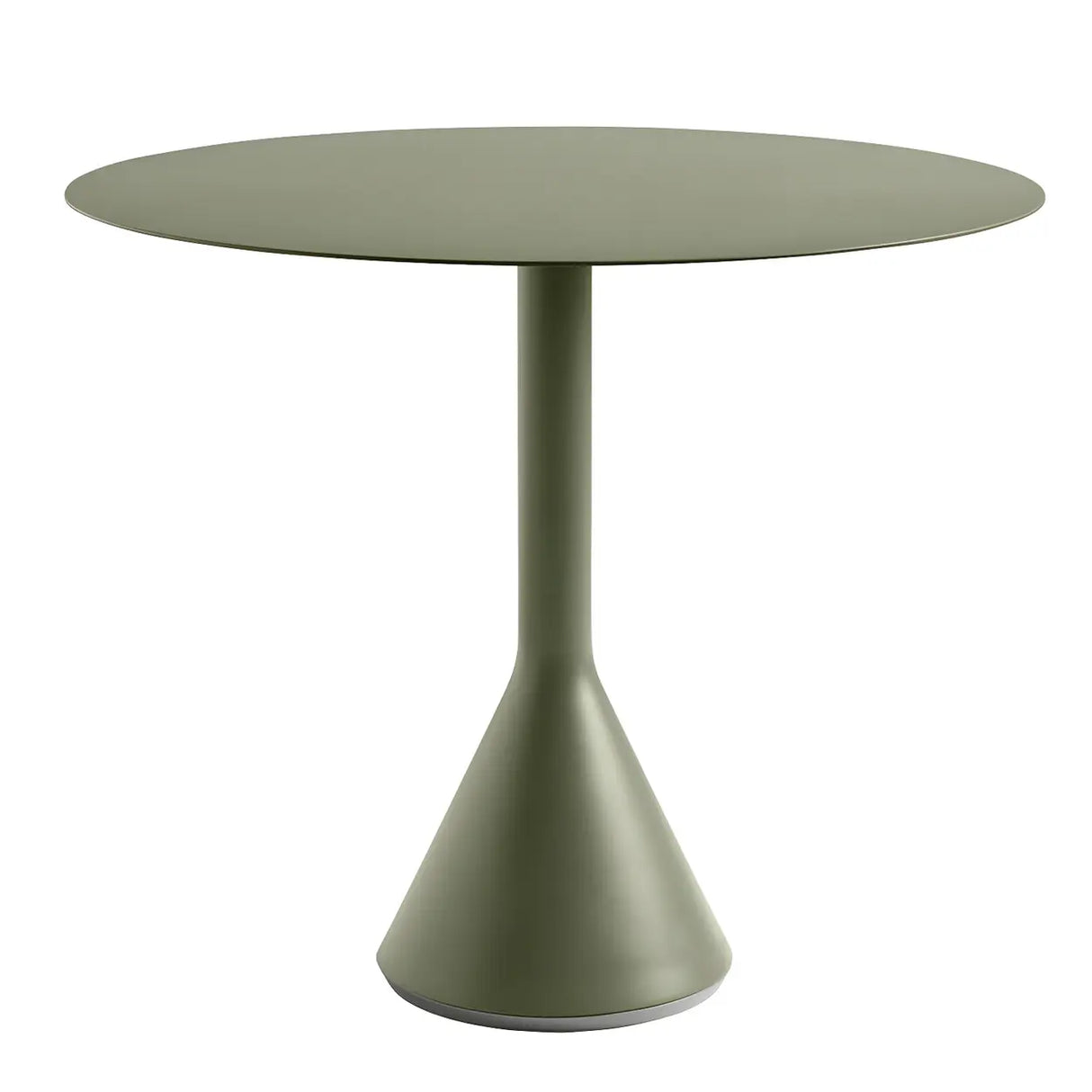 Outdoor Round Metal Green Water Resistant Bistro Table Image - 5