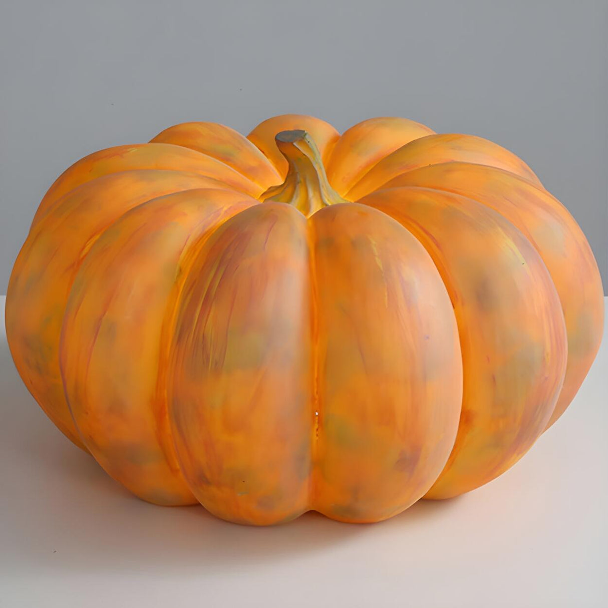 Outdoor Solar Powered Pumpkin Resin Table Light Image - 9