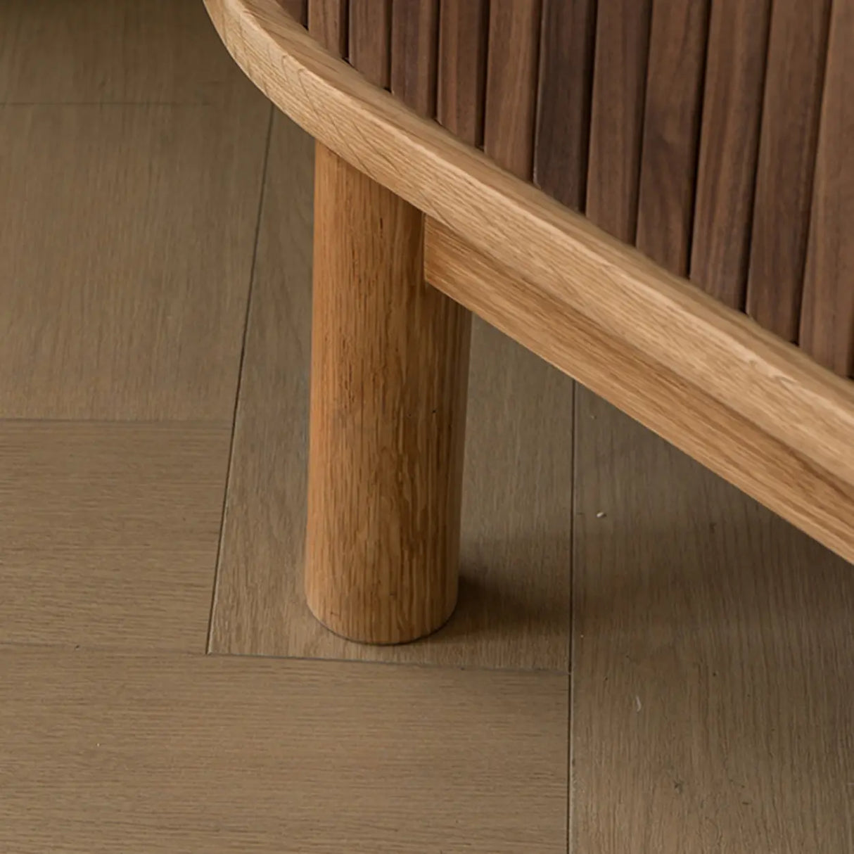 Oval Closed Back Wood Entryway Brown Large Shoe Cabinet Image - 10