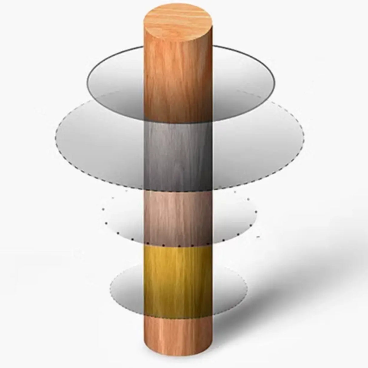 Oval Rattan Back Armless Leather Wood Dining Chair Image - 8