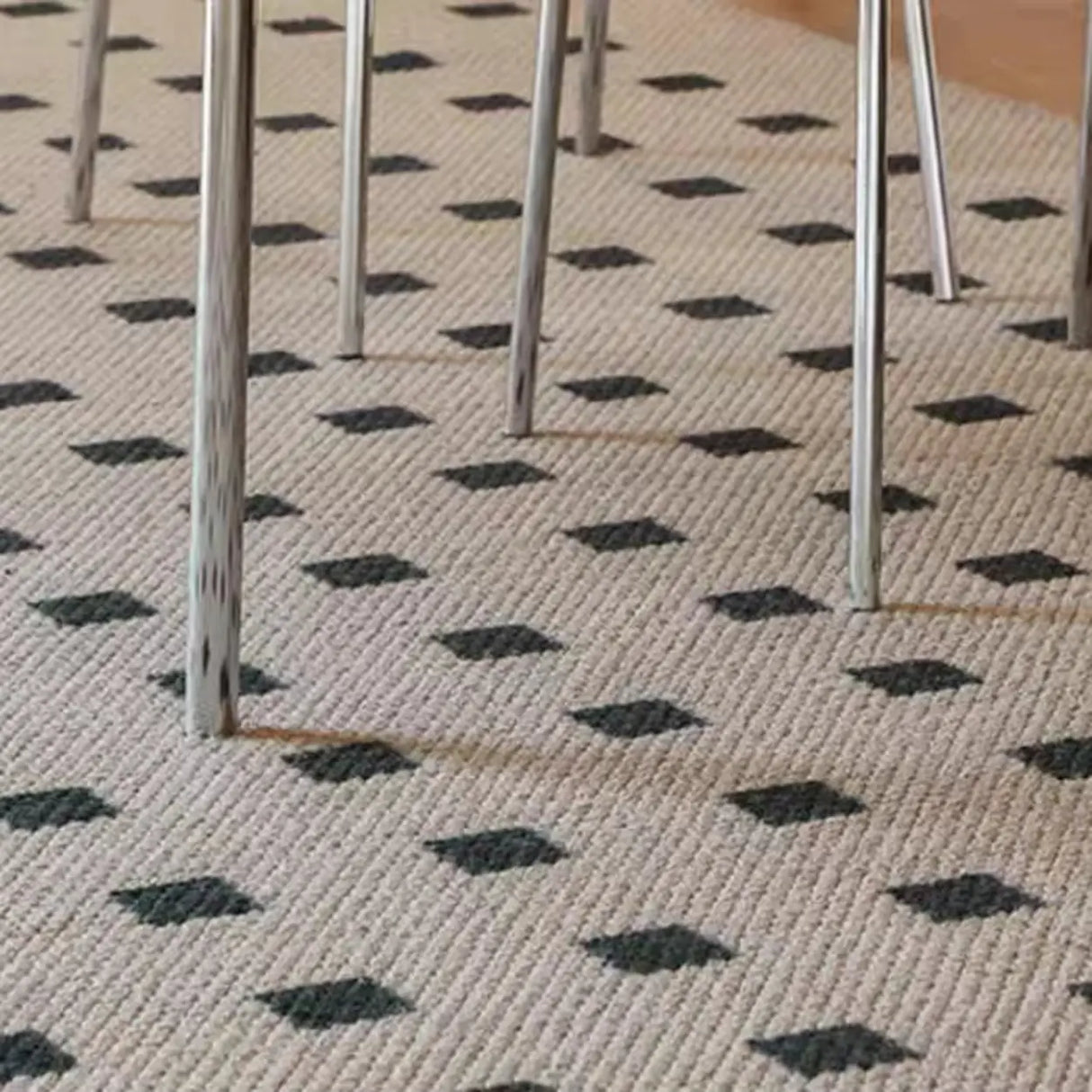 Oval Rattan Back Round Leather Stackable Dining Chair Image - 13