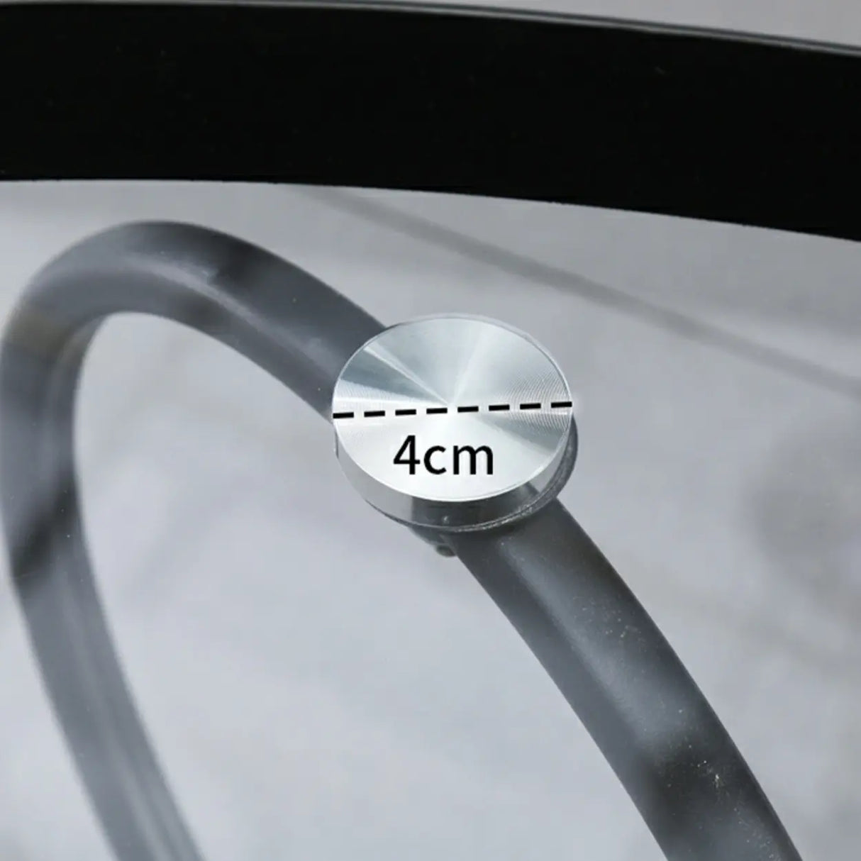 Oval Round Clear Glass Coffee Table with Storage Shelf Image - 17