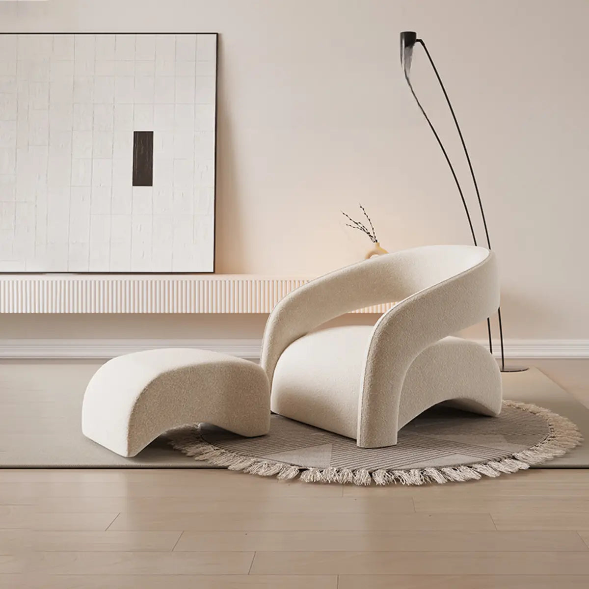 Peacock Green Frosted Velvet Fixed Back Barrel Chair Image - 11