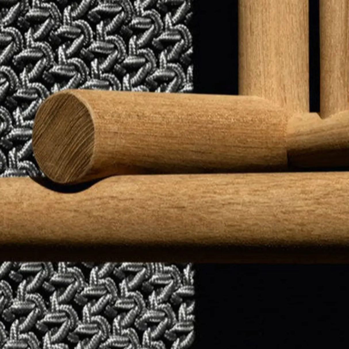 Pillow Included Waterproof Fabric Gray Teak Patio Sofa Set Image - 7