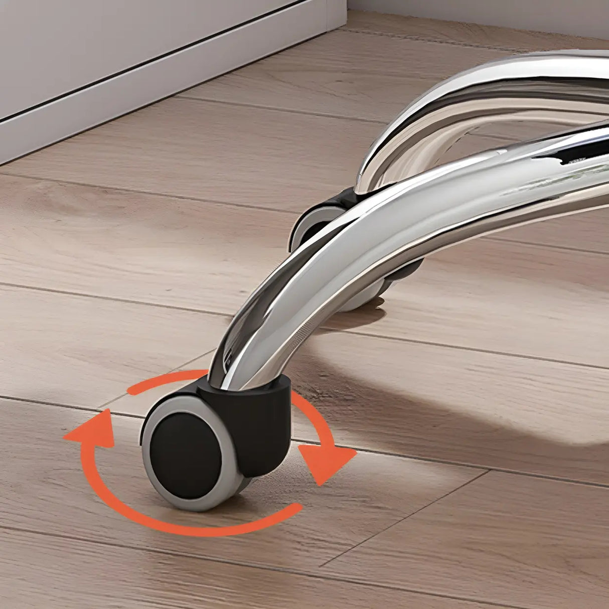 Pink Adjustable Plush Upholstered Swivel Office Chair Image - 12