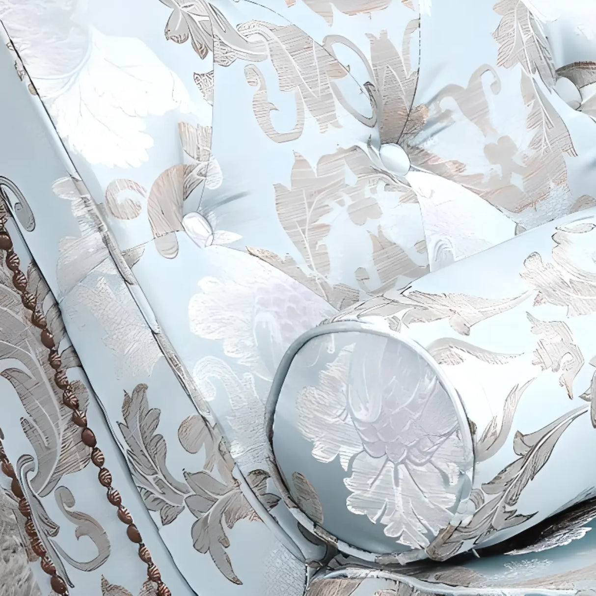 Pink Arc Velvet Reclining Armless Standard Chaise Lounge Image - 12