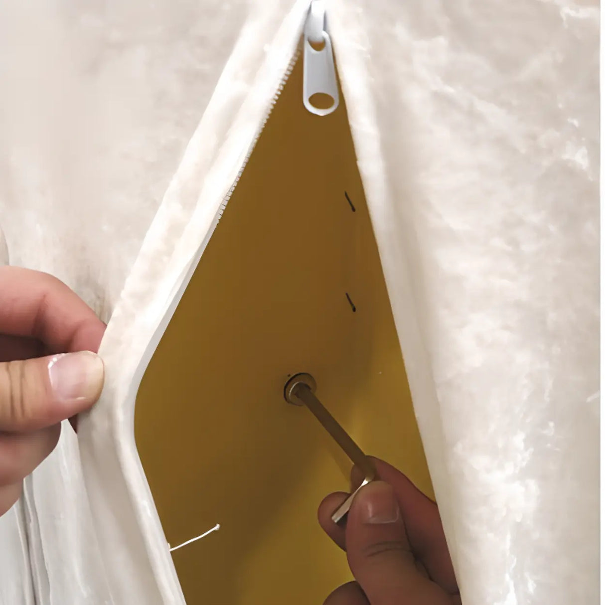 Pink Arc Velvet Reclining Armless Standard Chaise Lounge Image - 8