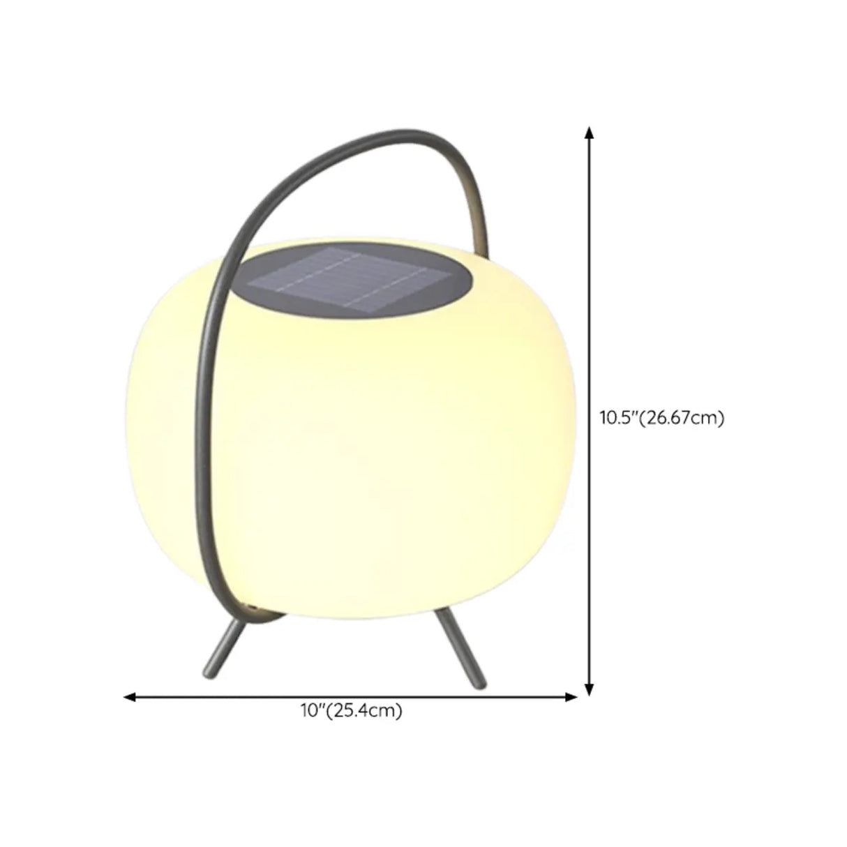 Portable Solar LED Outdoor Table Lantern Pillar Light