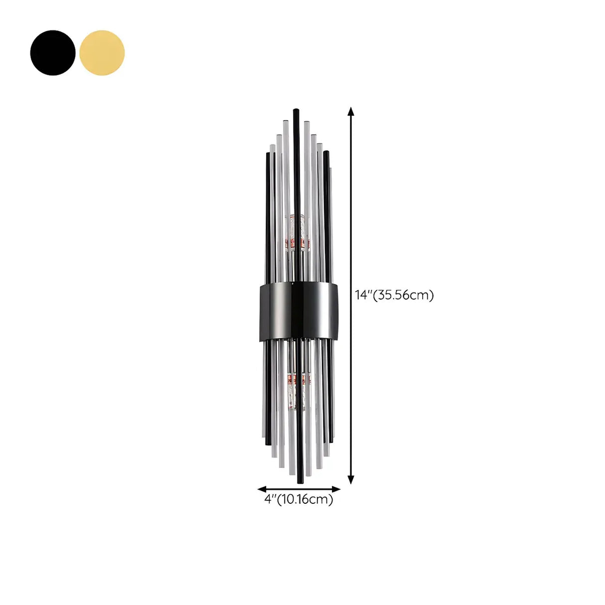 Postmodern Crystal Rod Bedside Up Down Wall Sconce