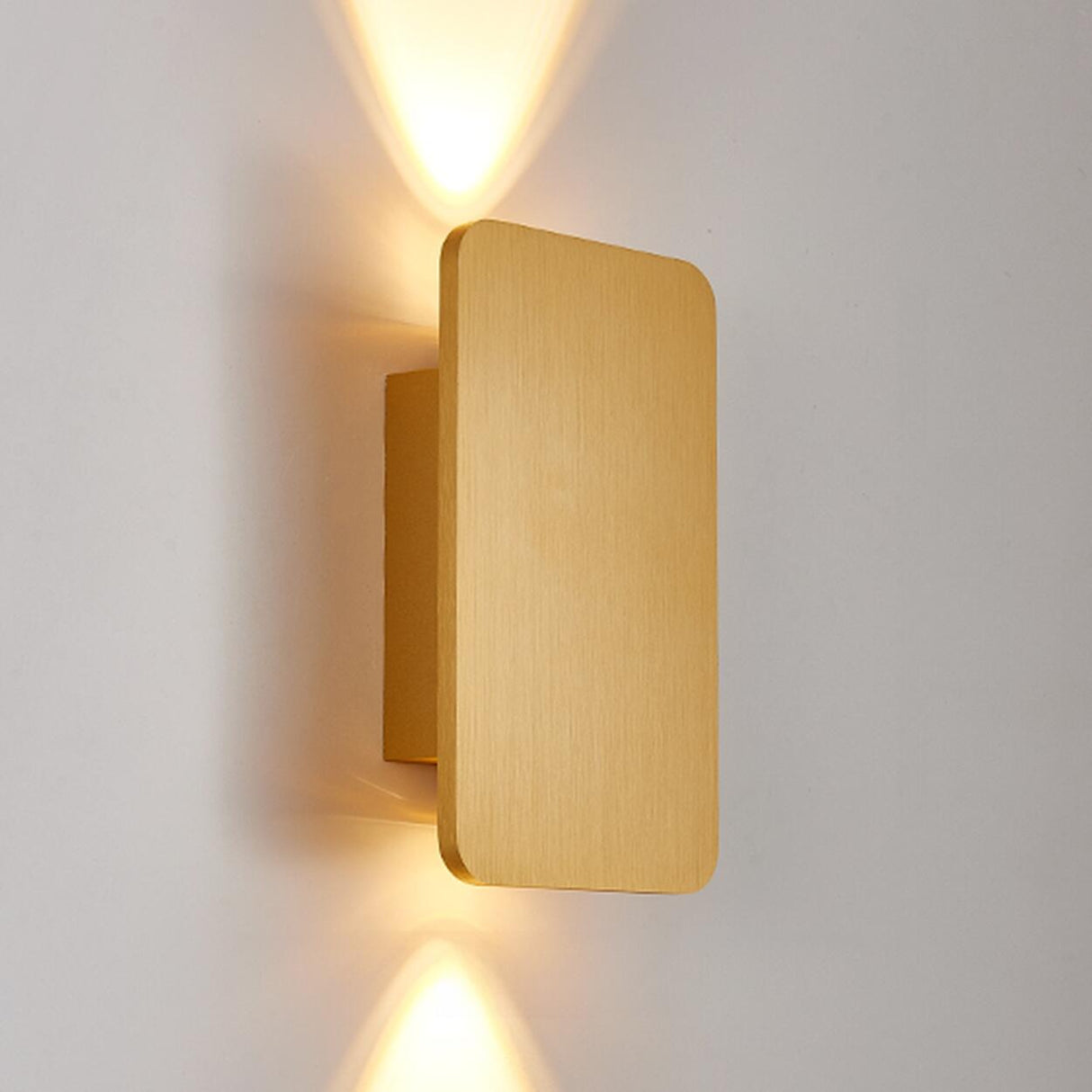 Quadruple Light Beams Rectangular Up Down Wall Sconce Image - 3