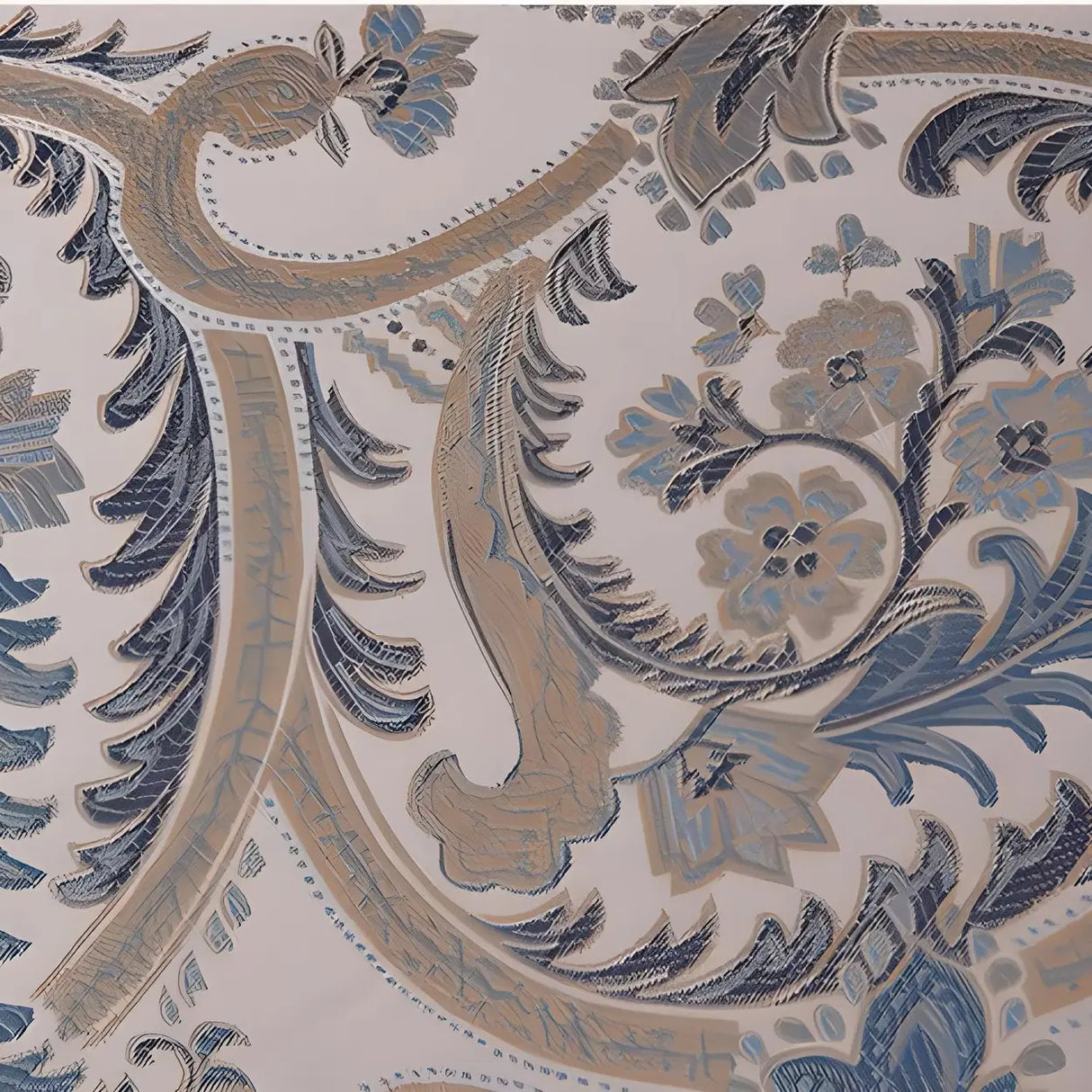 Reclining Beige Large Curved Fabric Chaise Lounge Sofa Image - 12