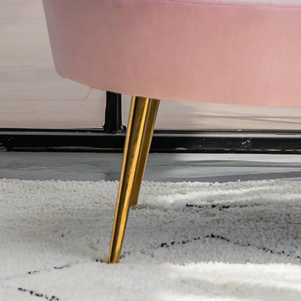 Reclining Upholstered Velvet Free Standing Chaise Lounge Image - 9