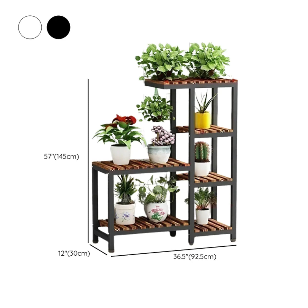 Rectangle Metal Indoor Large Crate Plant Stand Brown Image - 20
