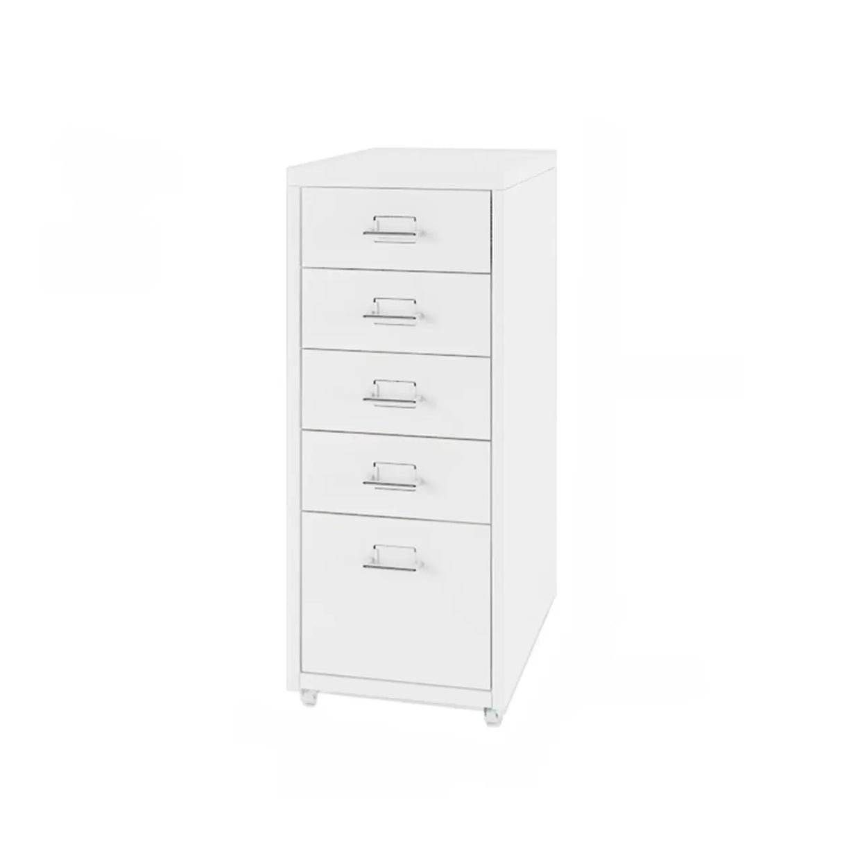 Rectangular Casters Metal Small Filing Cabinet Organizer Image - 26