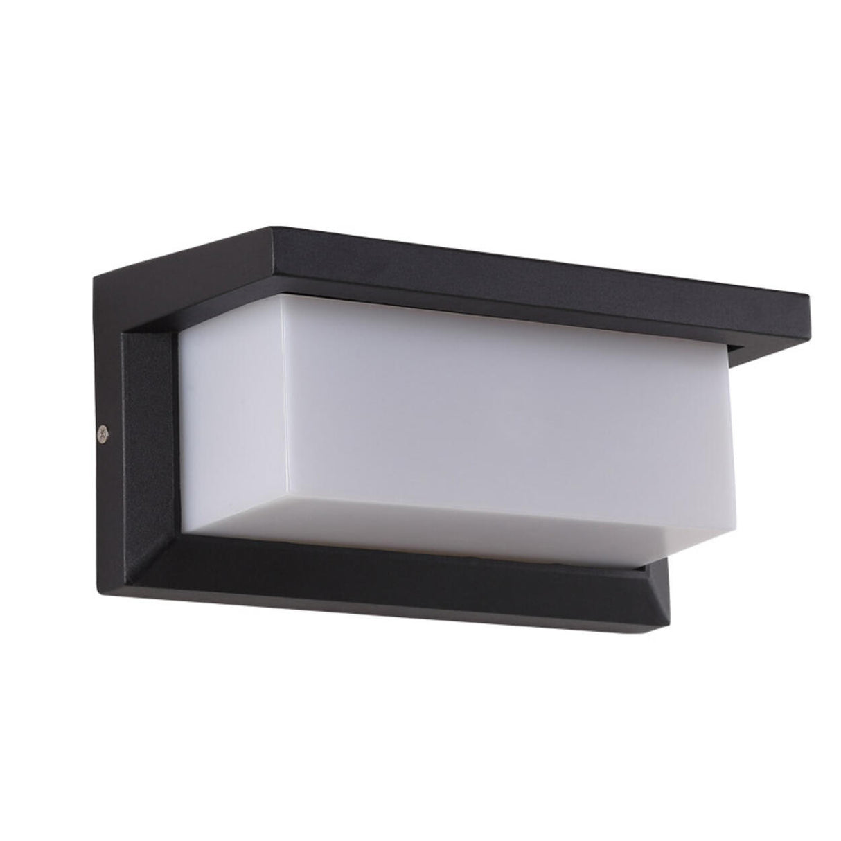 Rectangular Outdoor Modern Black Wall Sconce Image - 10