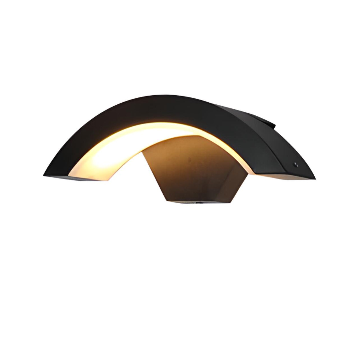 Rectangular Outdoor Modern Black Wall Sconce Image - 11