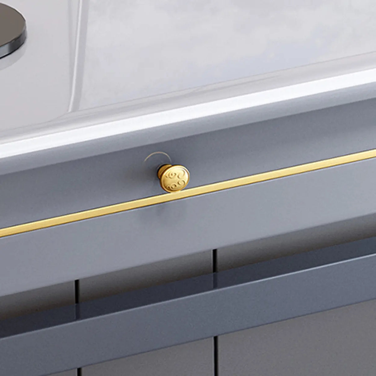 Rectangular Rubberwood Drawers H-Shape Computer Desk Image - 10