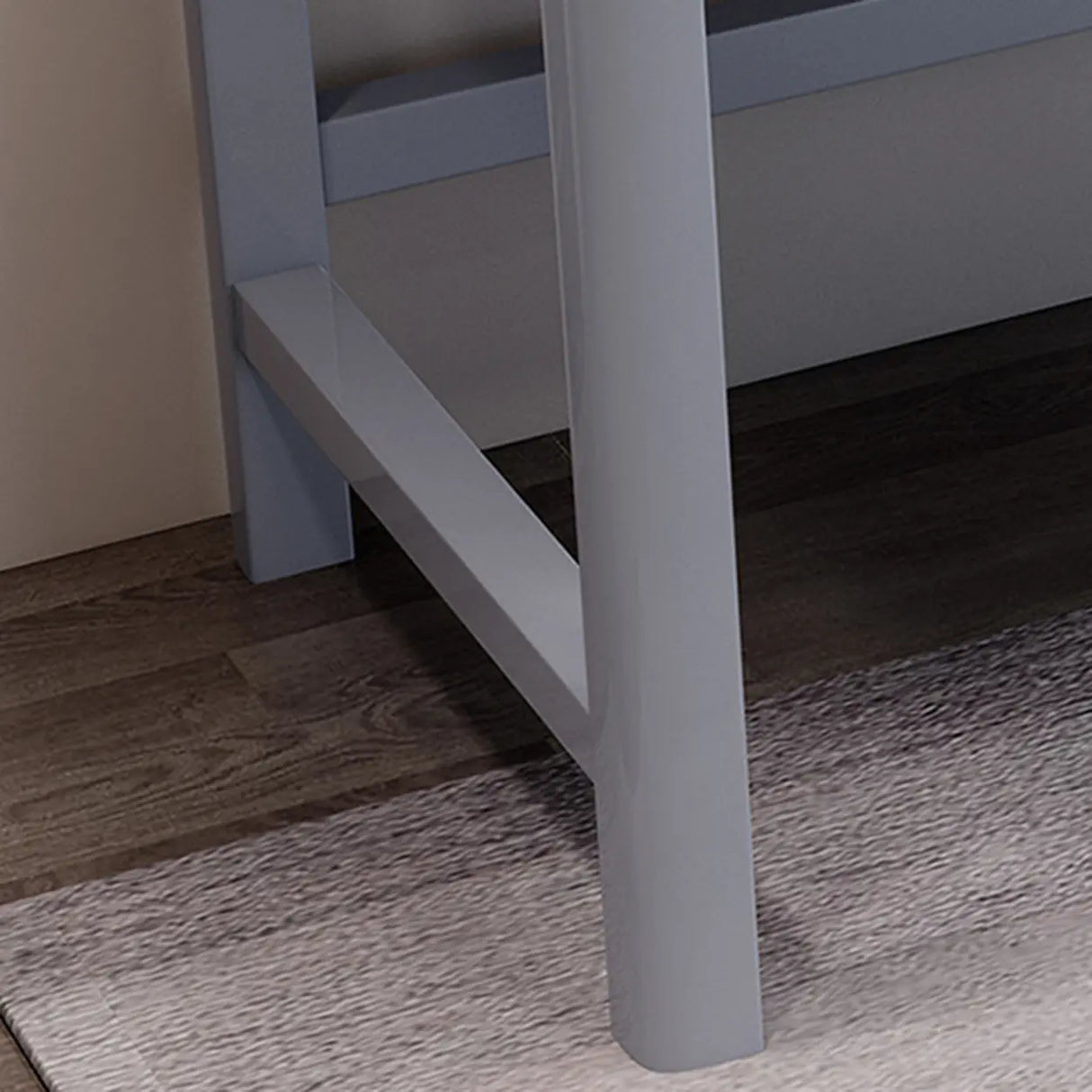 Rectangular Rubberwood Drawers H-Shape Computer Desk Image - 11