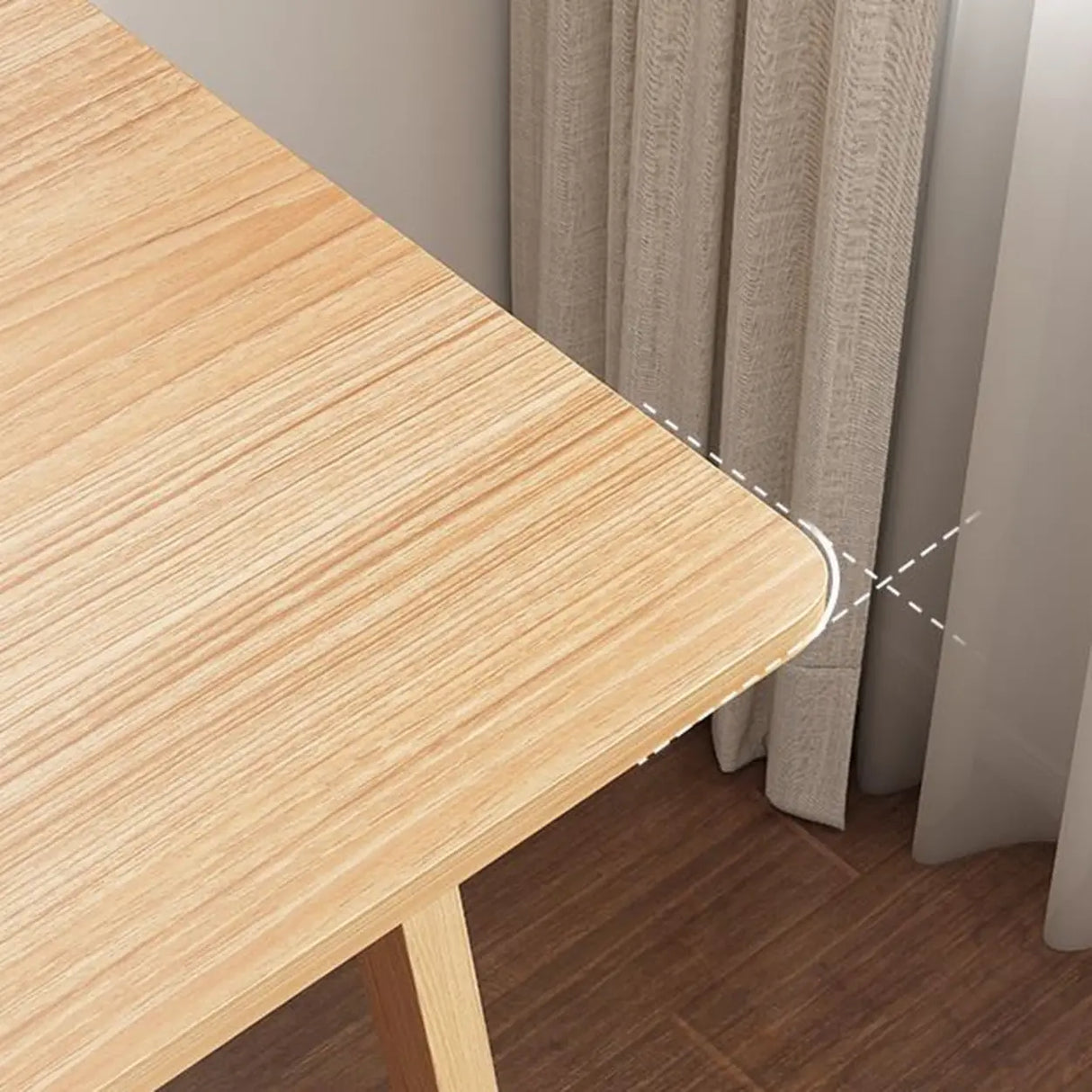 Rectangular Solid Wood Kids Desk with Two Drawers Image - 7