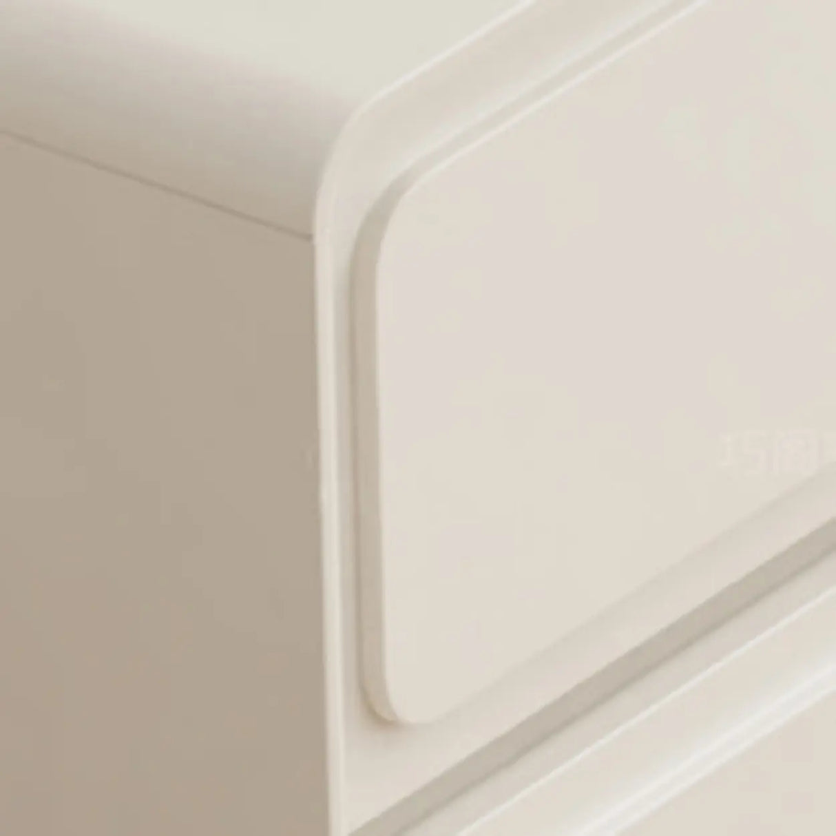 Rectangular White Wood Modern Dresser with Drawers Image - 11