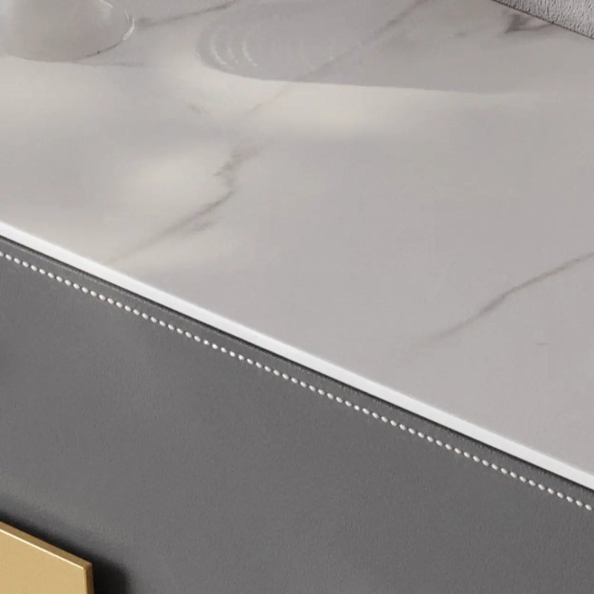 Rectangular Wood Grey Storage Included Console Table Image - 7